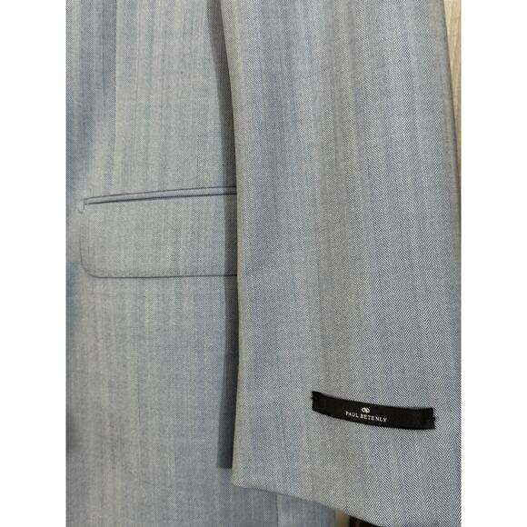 NWT Paul Betenly 44L Light Blue Sport Coat Blazer Jacket Wool Retail $495 - Picture 3 of 6